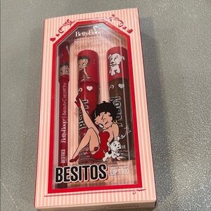 Betty Boop Lip Trio Set - Red and Pink